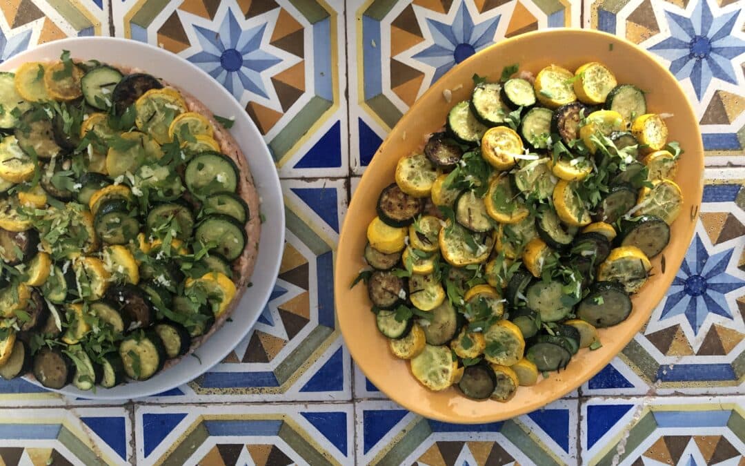 Zucchini Antipasti mit Pesto