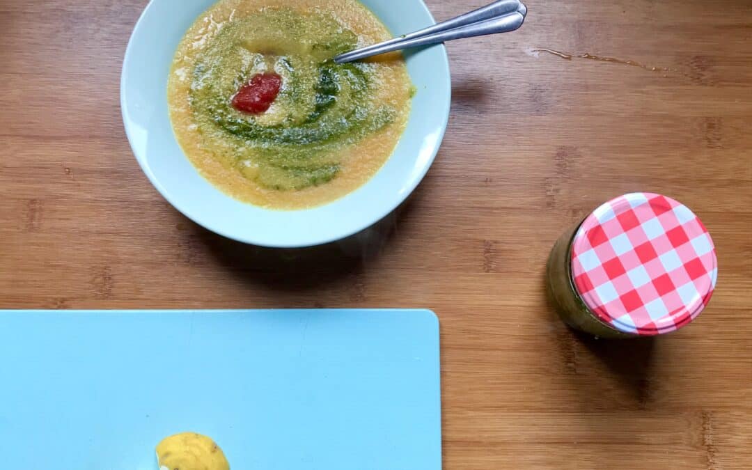 Schnell & easy: Polenta.Zucchini.Pesto.