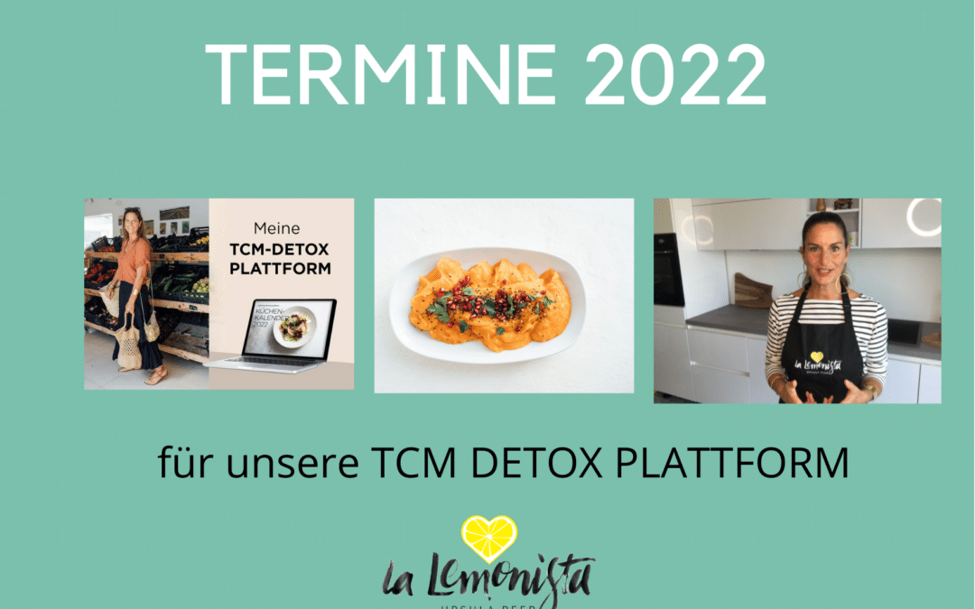 TCM Detox Plattform TERMINE 2022