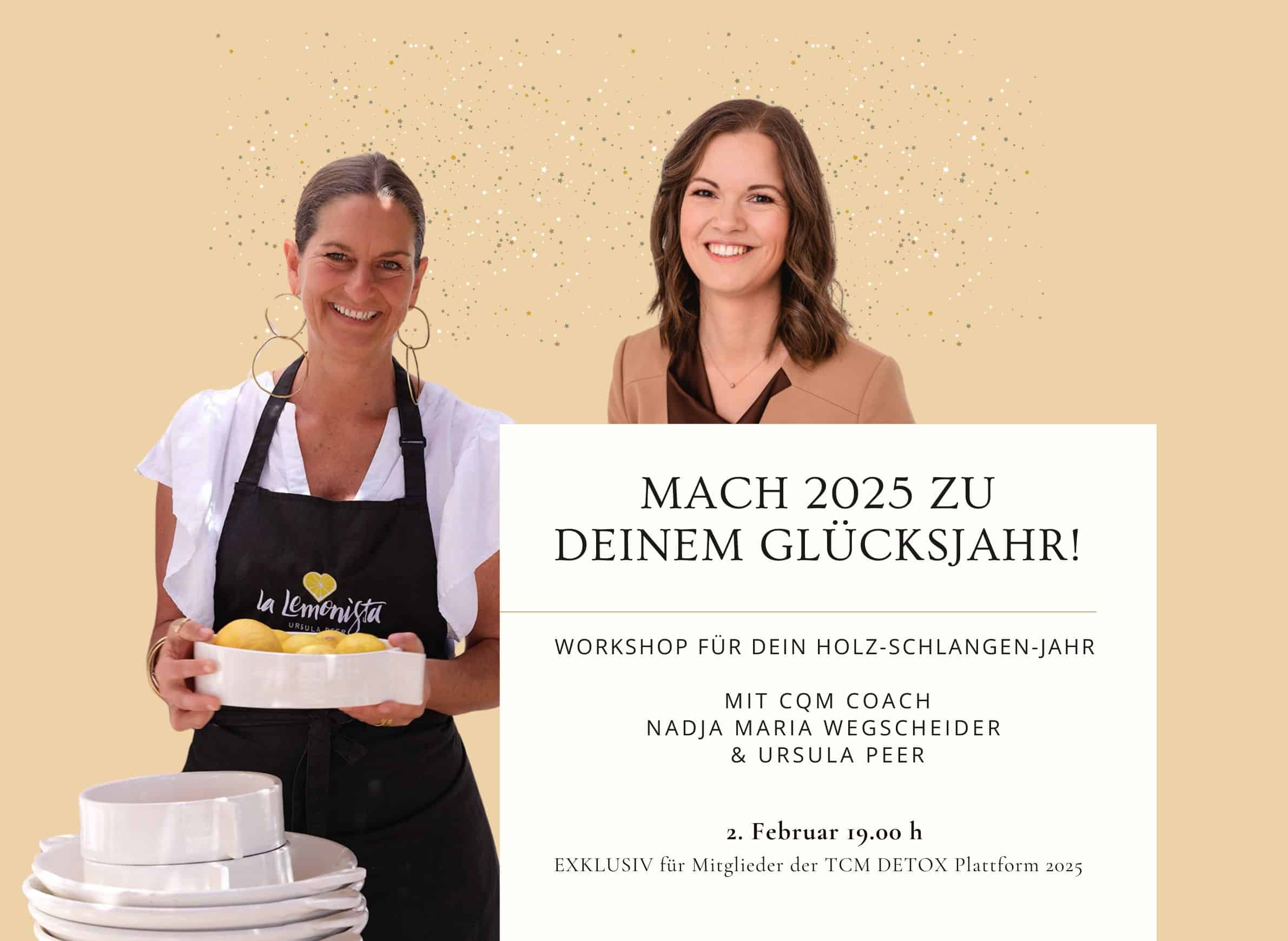 SAVE THE DATE Glücksjahr Workshop 2. 2. 2025