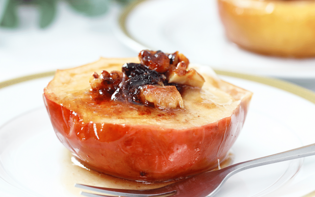 Bratäpfel mit Maroni, Rosinen & Mandelmus