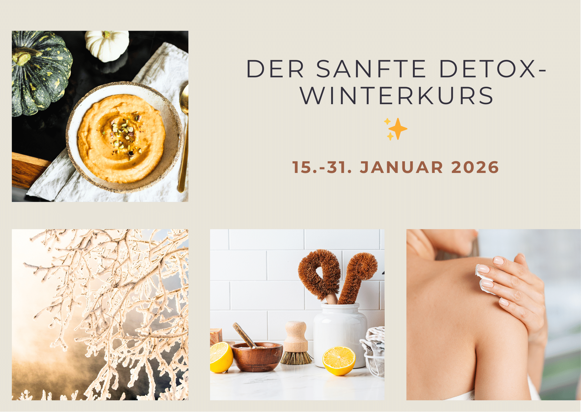 Der sanfte Winter Detoxkurs – kostenlos frisch ins Jahr starten